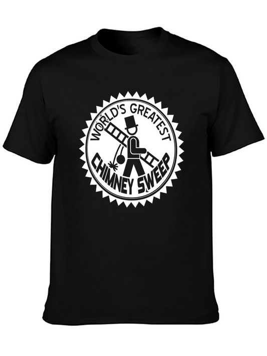 Worlds Greatest Chimney Sweep Black T-Shirt