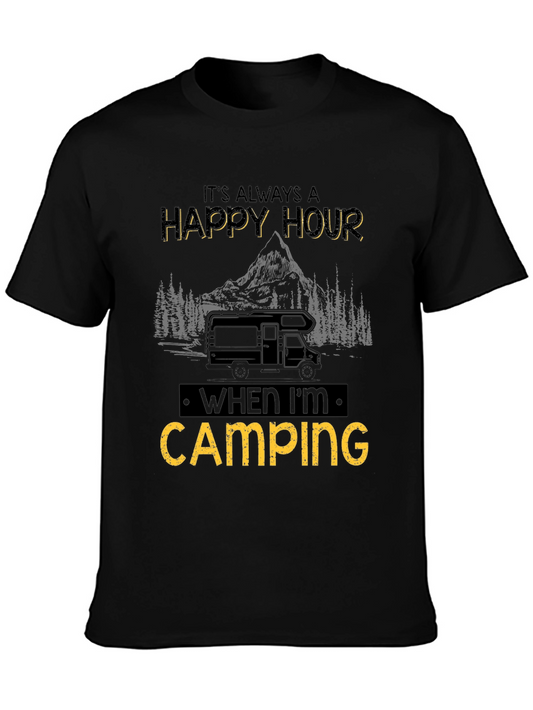 Happy Hour Camping Graphic Tee