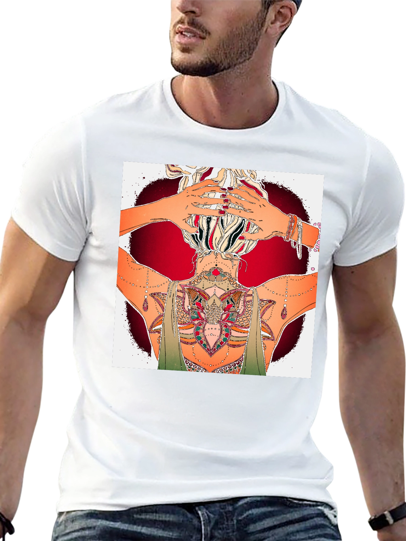 Boho Tattooed Woman Graphic Tee