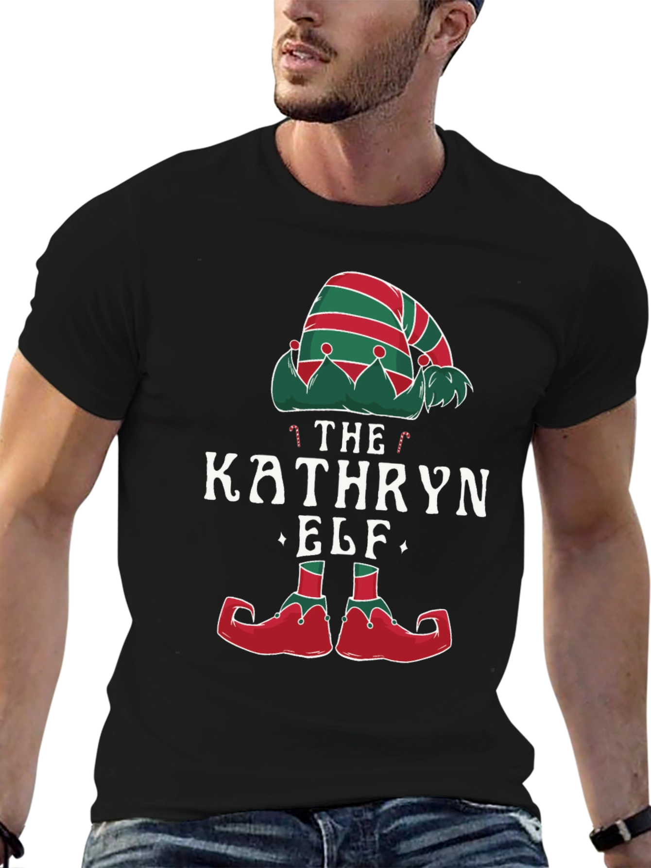 Kathryn Elf Christmas T-Shirt Holiday Tee