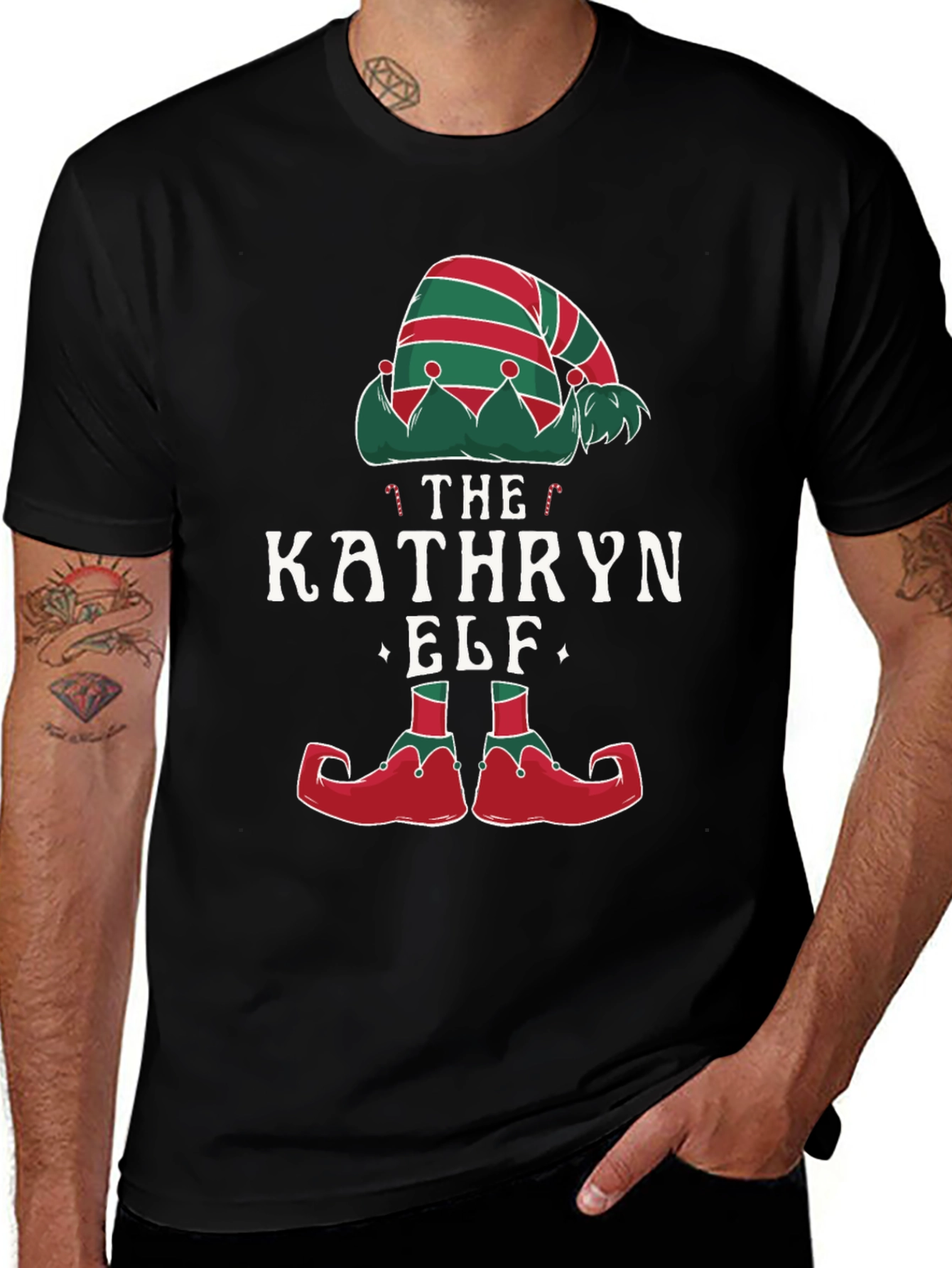 Kathryn Elf Christmas T-Shirt Holiday Tee
