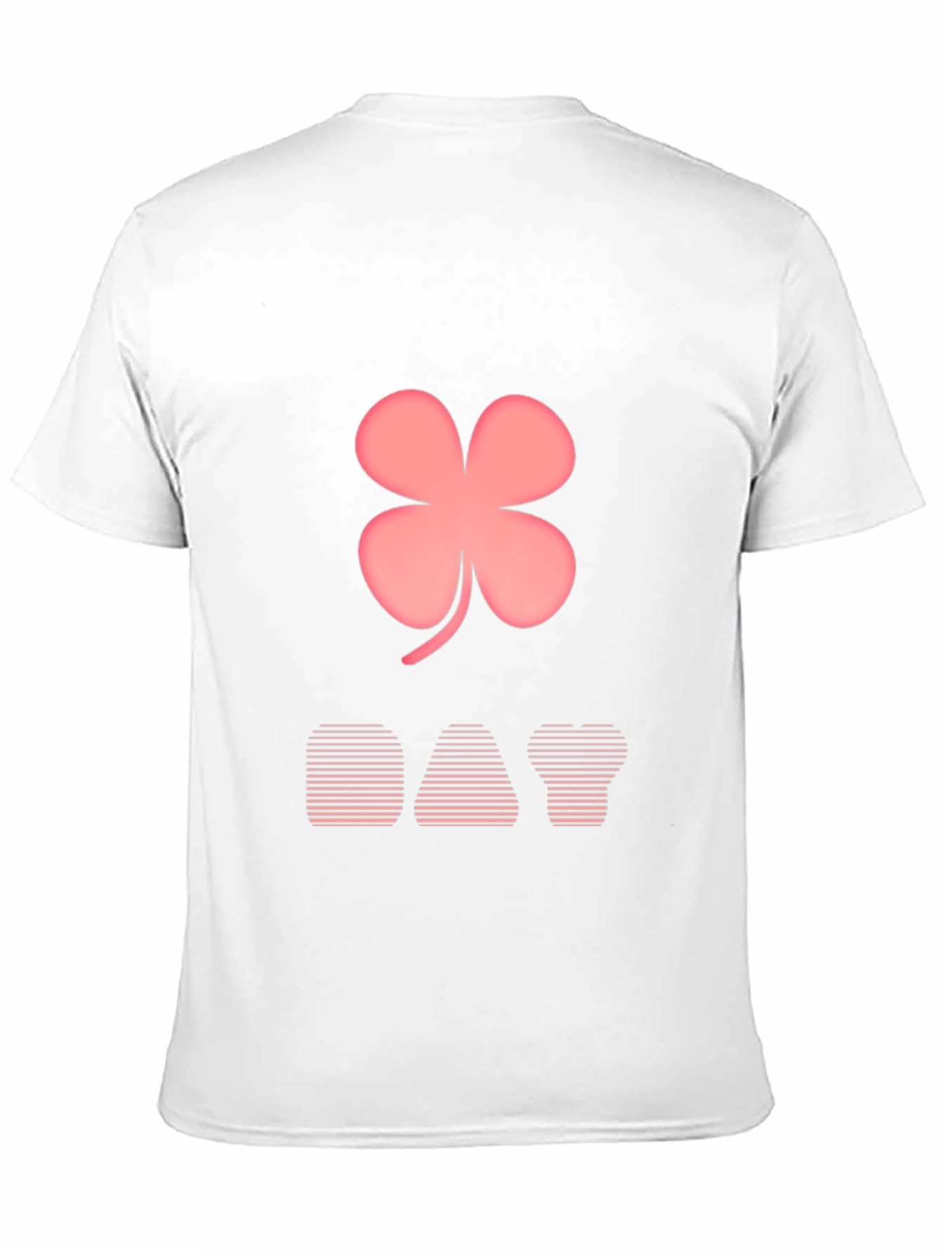 Lucky Day T-Shirt: Pink Clover Design