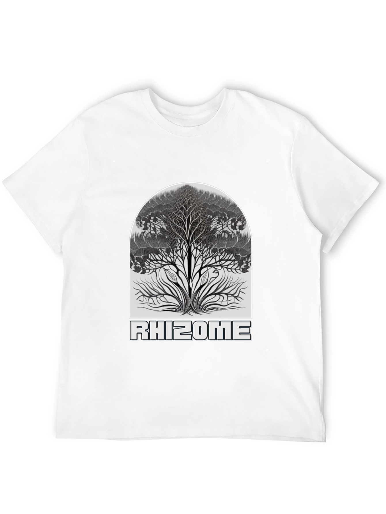 Rhizome Tree Graphic Tee - Stylish Nature Design