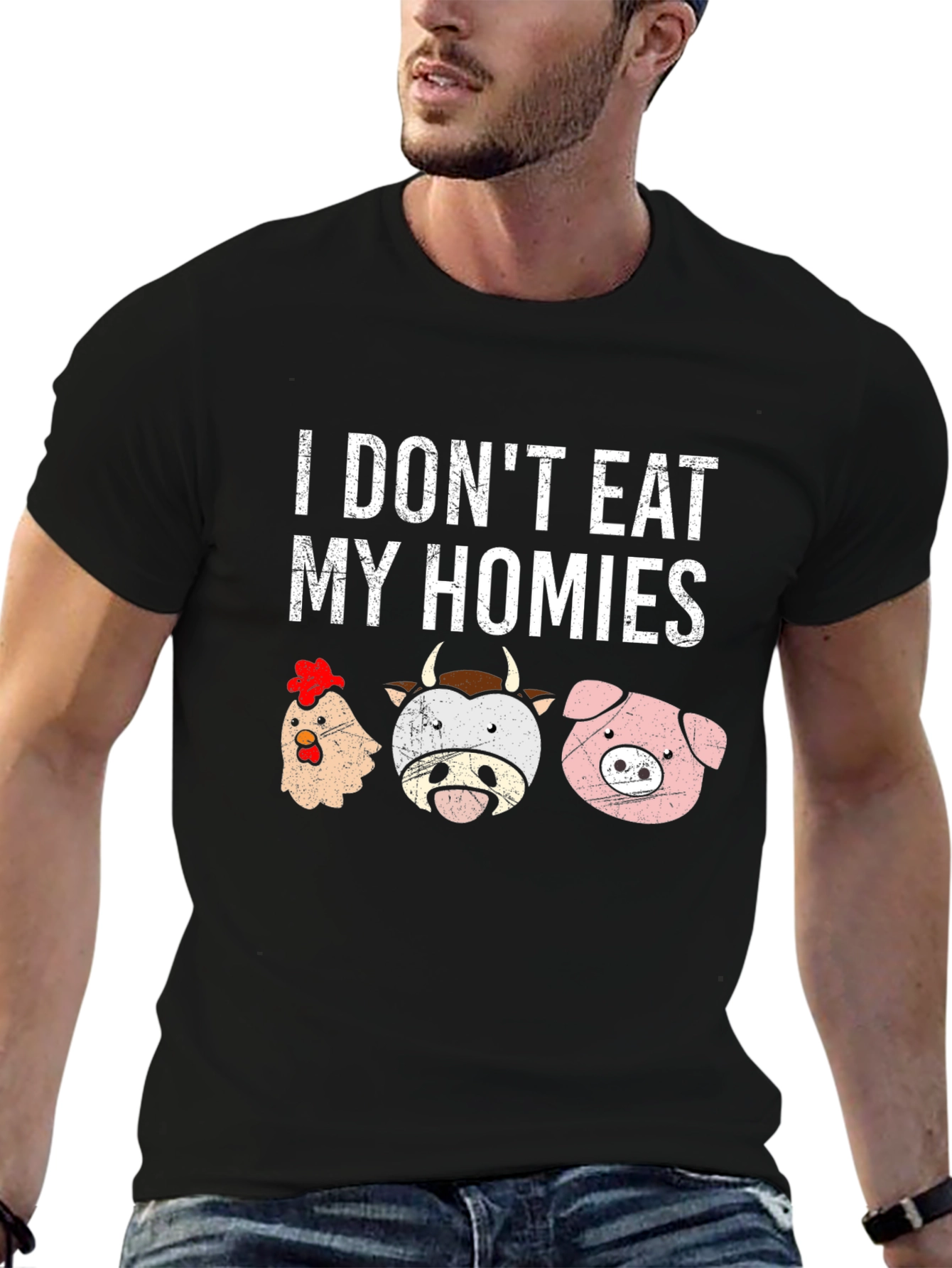 Vegan T-Shirt - I Dont Eat My Homies