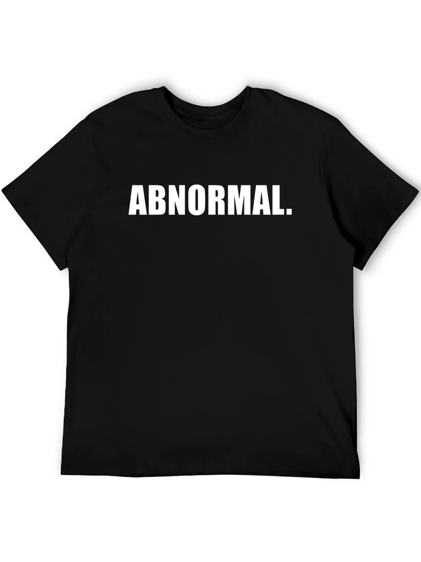 Abnormal Graphic Tee - Mens Black Casual T-Shirt
