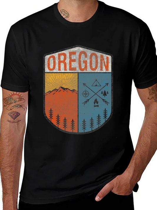 Oregon Adventure Graphic T-Shirt - Outdoor Nature Tee