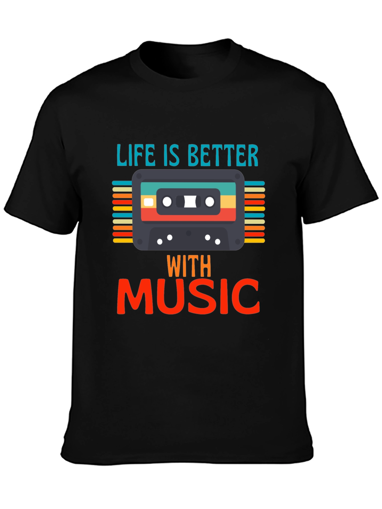 Life Is Better With Music Graphic T-Shirt