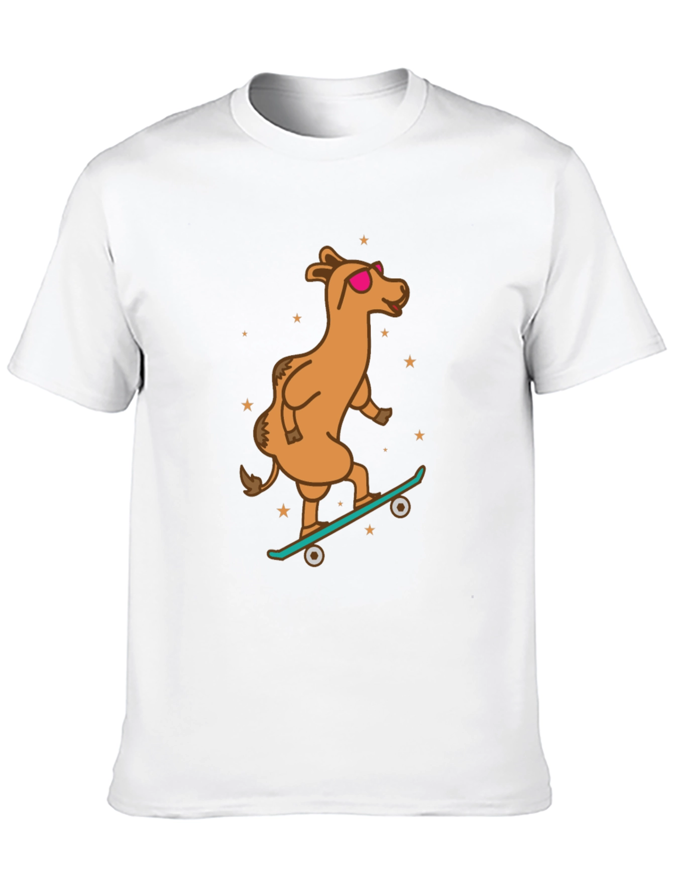 Camel Skateboarder Graphic Tee - Cool & Unique
