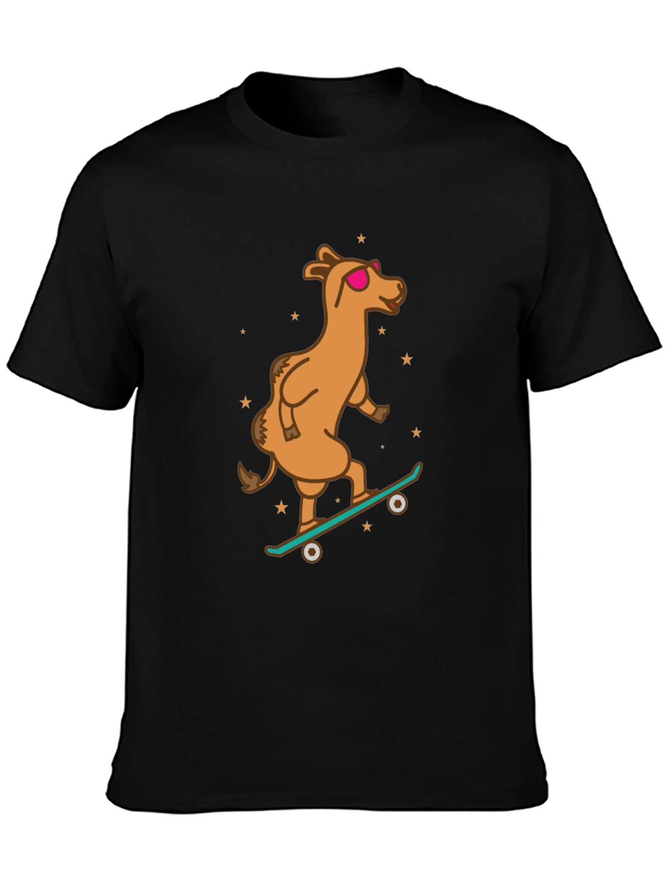 Camel Skateboarder Graphic Tee - Cool & Unique