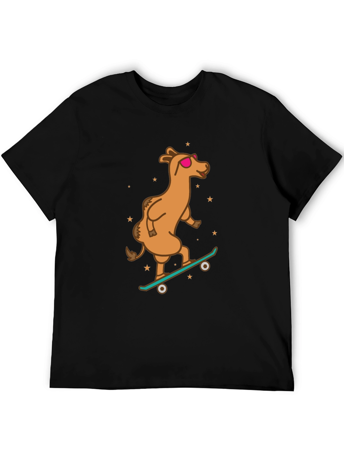Camel Skateboarder Graphic Tee - Cool & Unique
