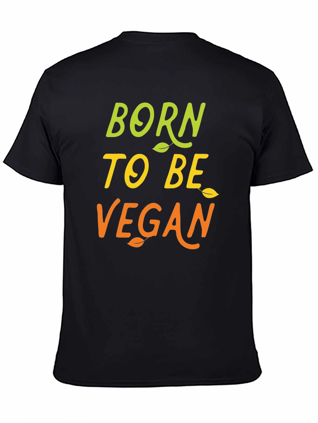 Born to be Vegan Black Graphic Tee