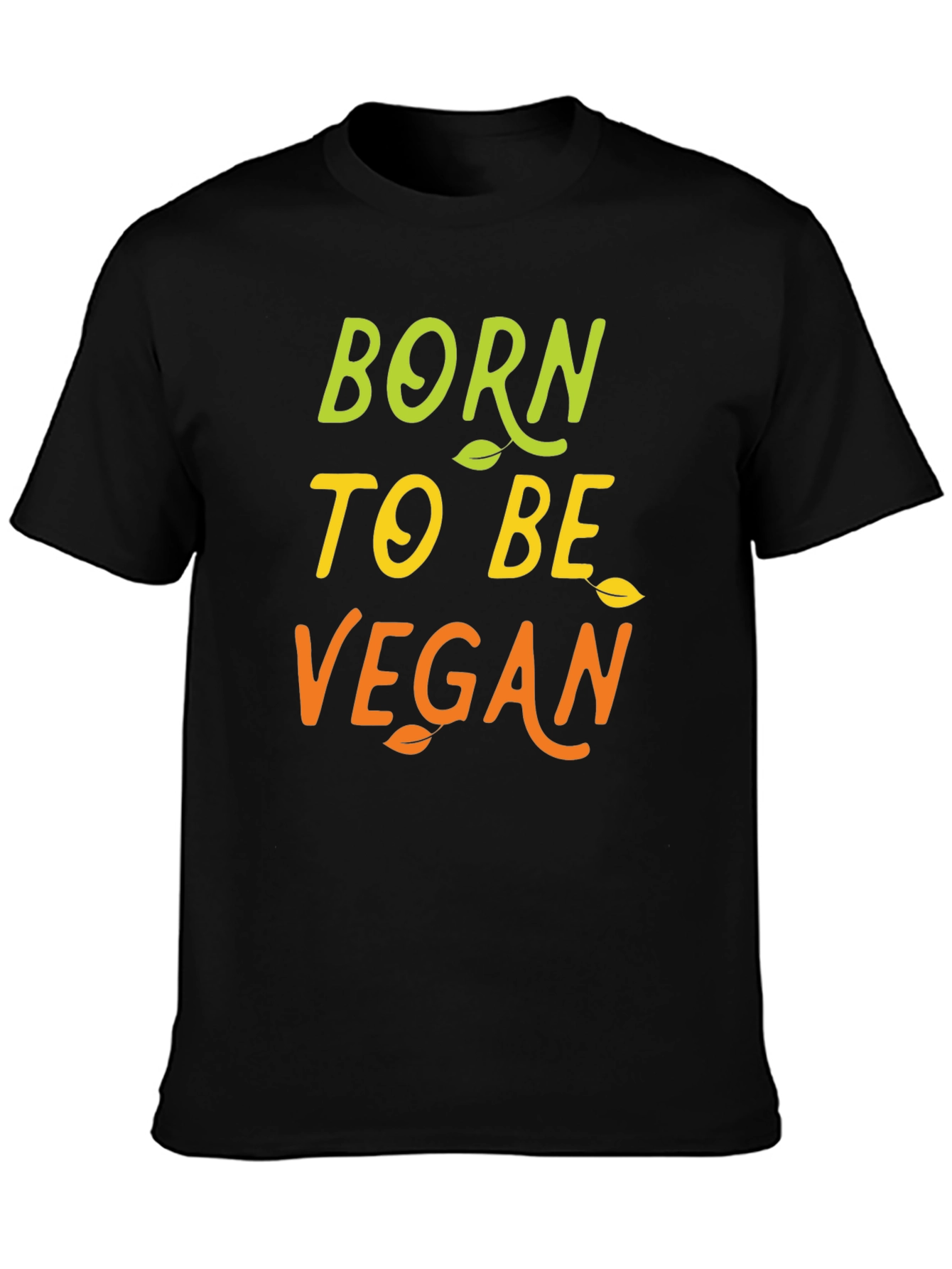 Born to be Vegan Black Graphic Tee