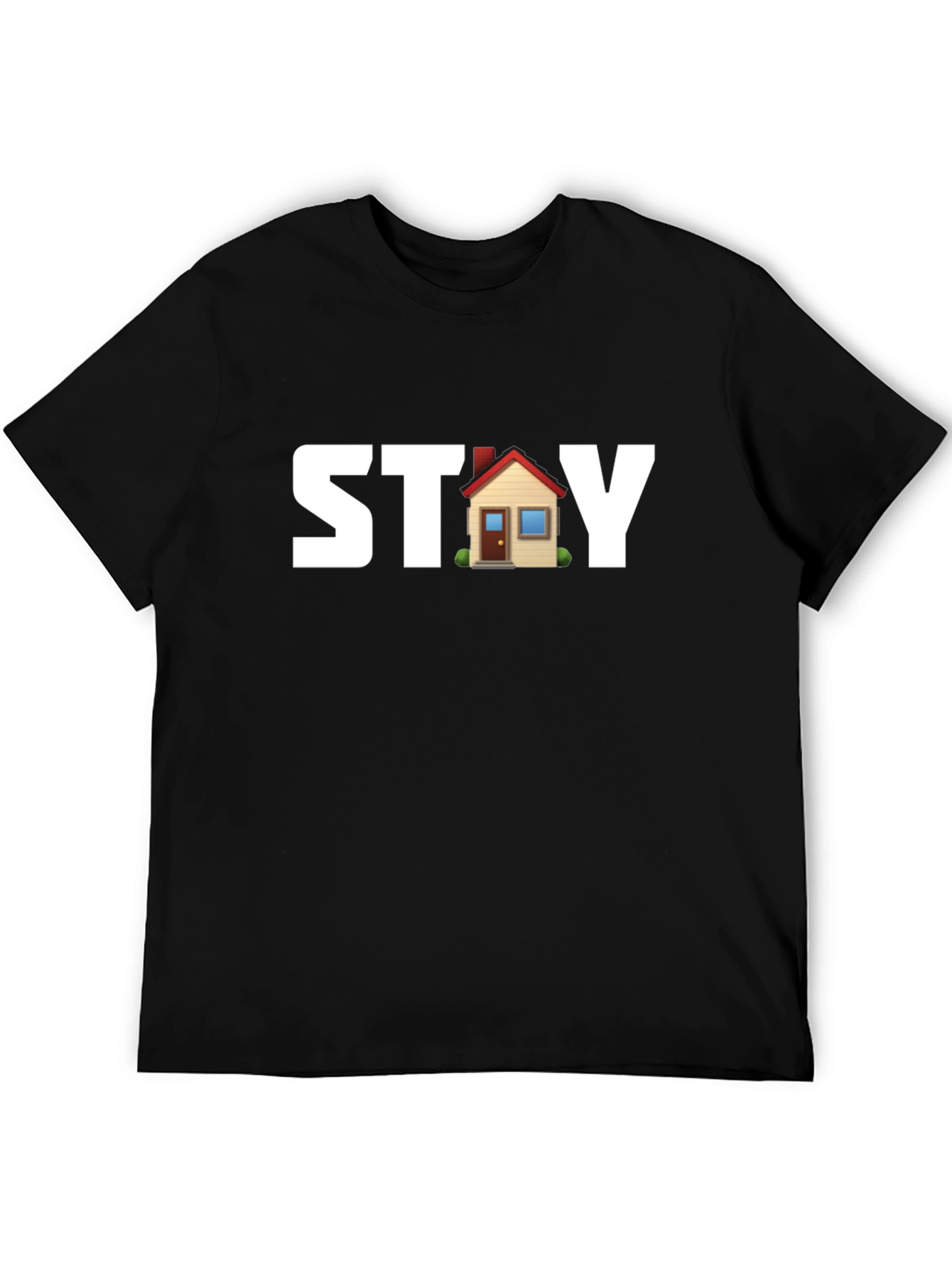 Stay Home Black T-Shirt