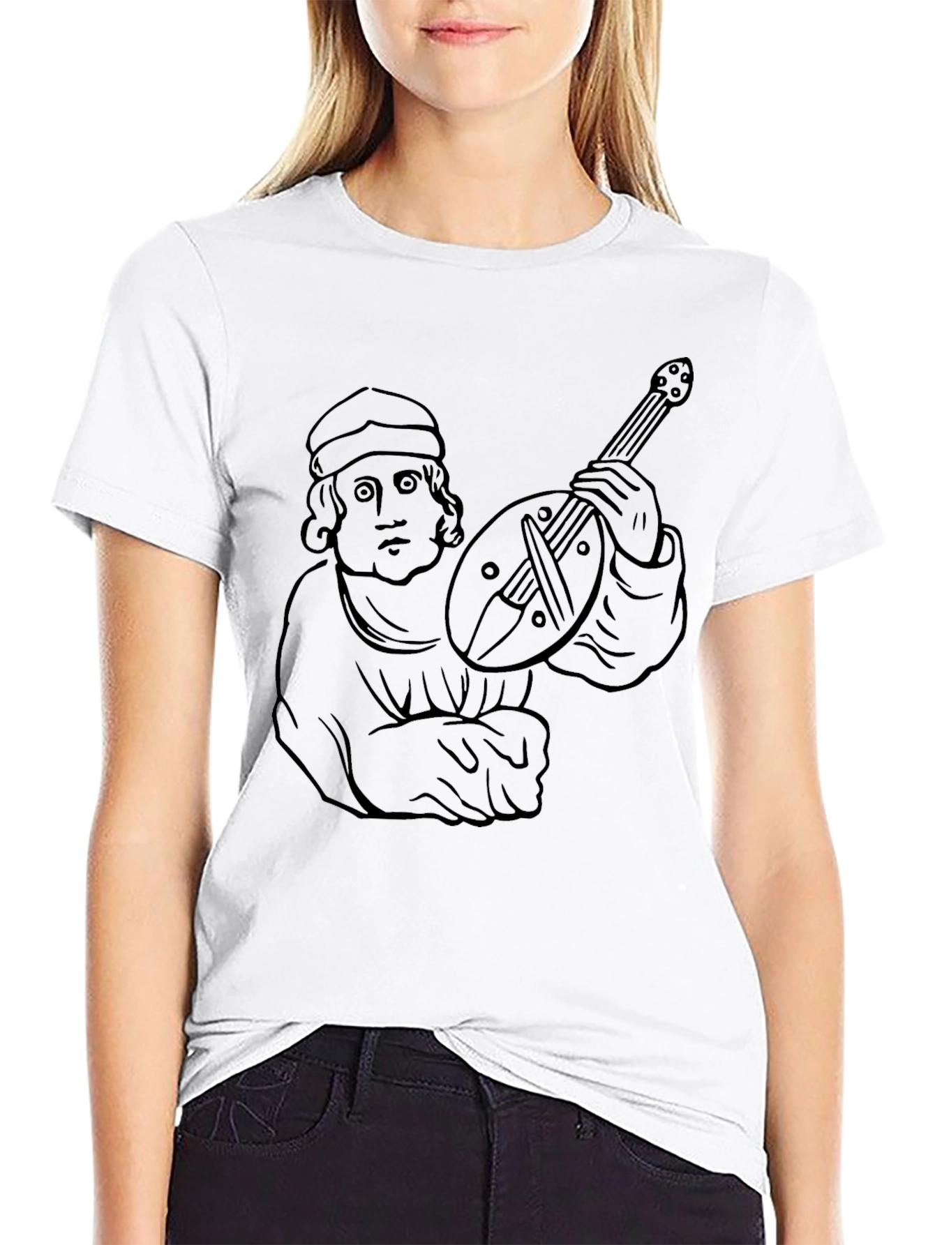 Medieval Musician Graphic Tee