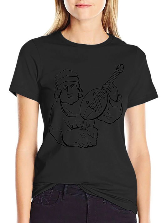 Medieval Musician Graphic Tee
