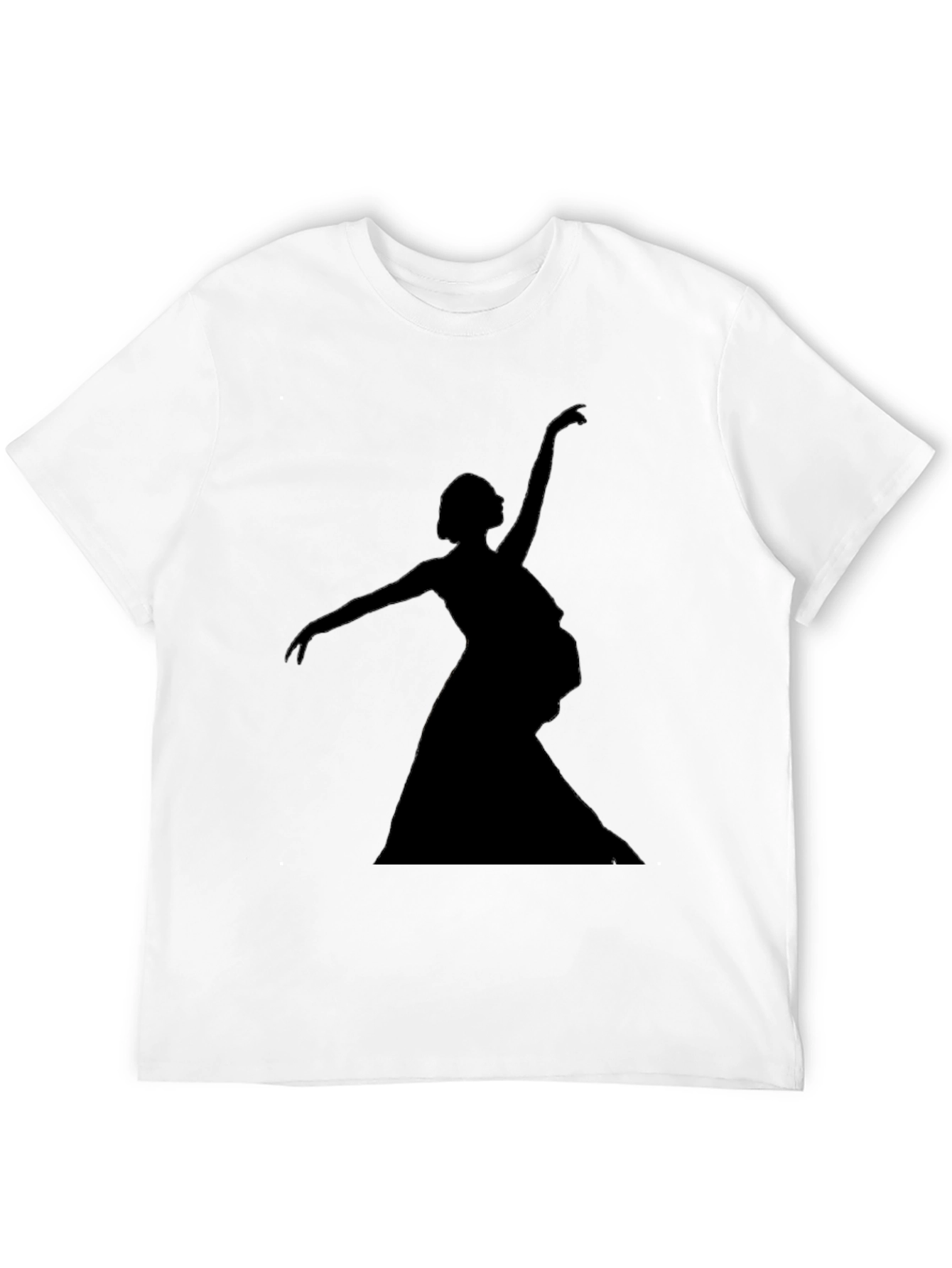 Ballerina Silhouette Graphic Tee - Unisex Black T-Shirt