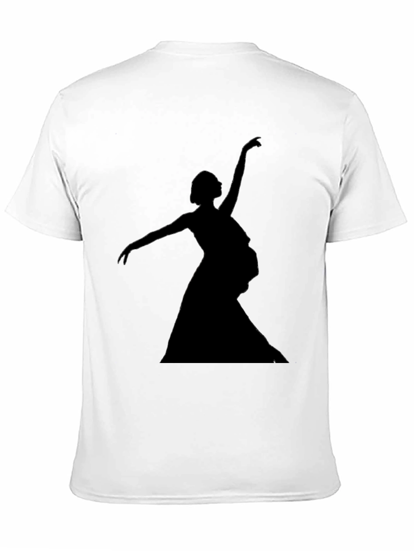 Ballerina Silhouette Graphic Tee - Unisex Black T-Shirt