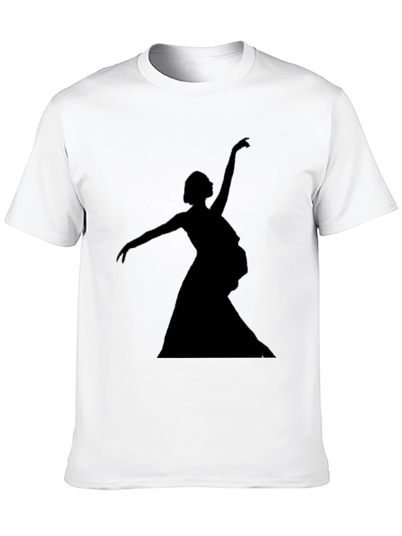 Ballerina Silhouette Graphic Tee - Unisex Black T-Shirt