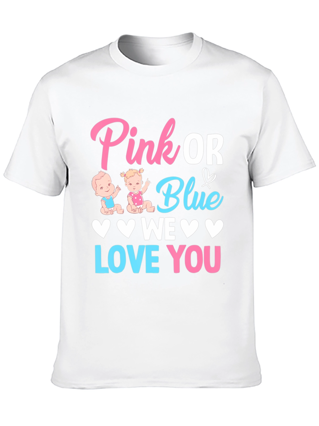 Pink or Blue Gender Reveal T-Shirt