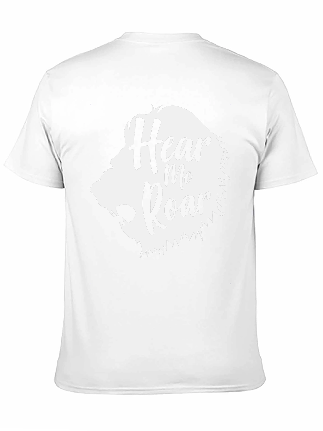 Hear Me Roar Lion Graphic Tee - Black