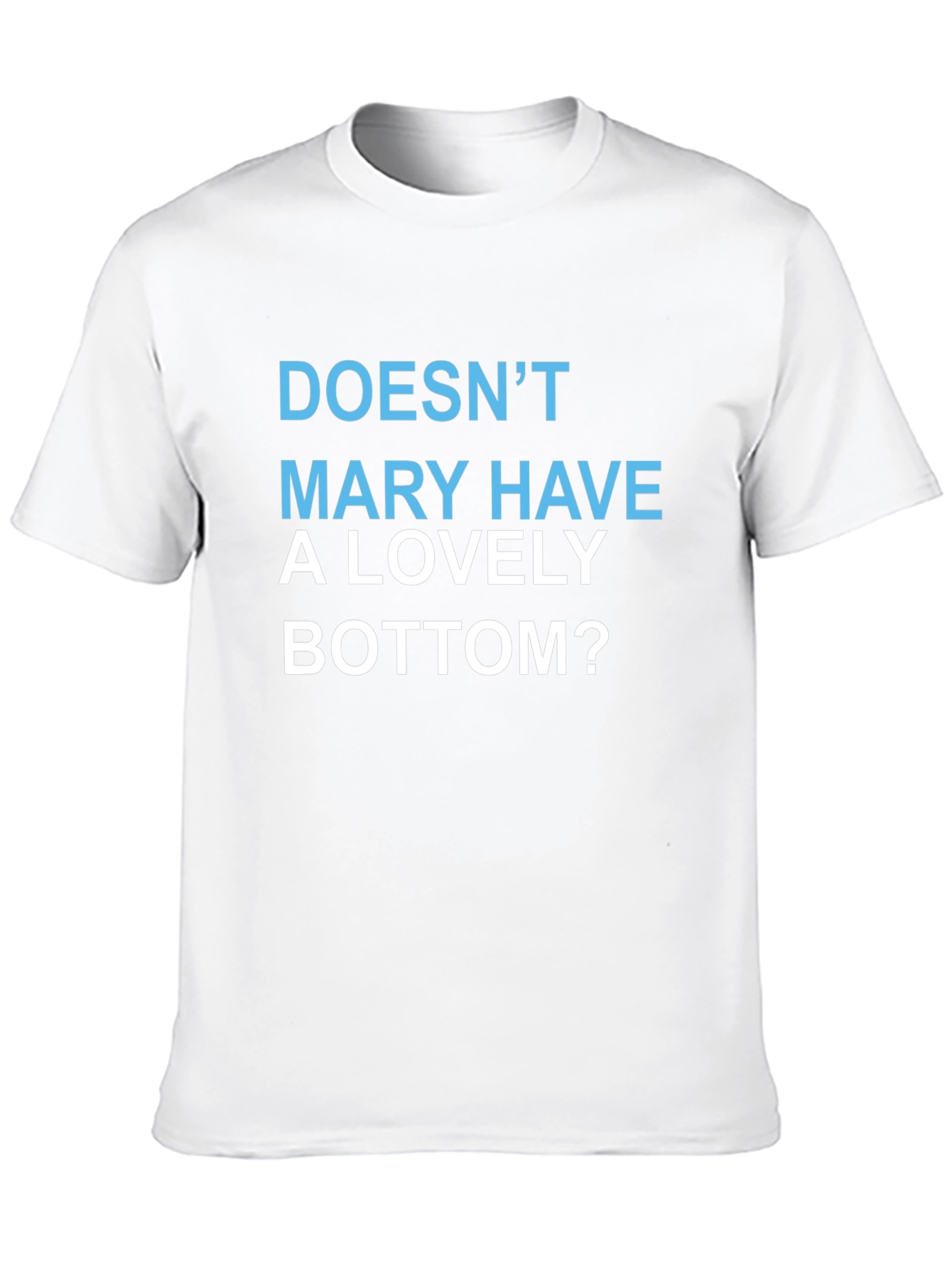 Funny Mary Graphic Tee - Soft Cotton Blend Mens