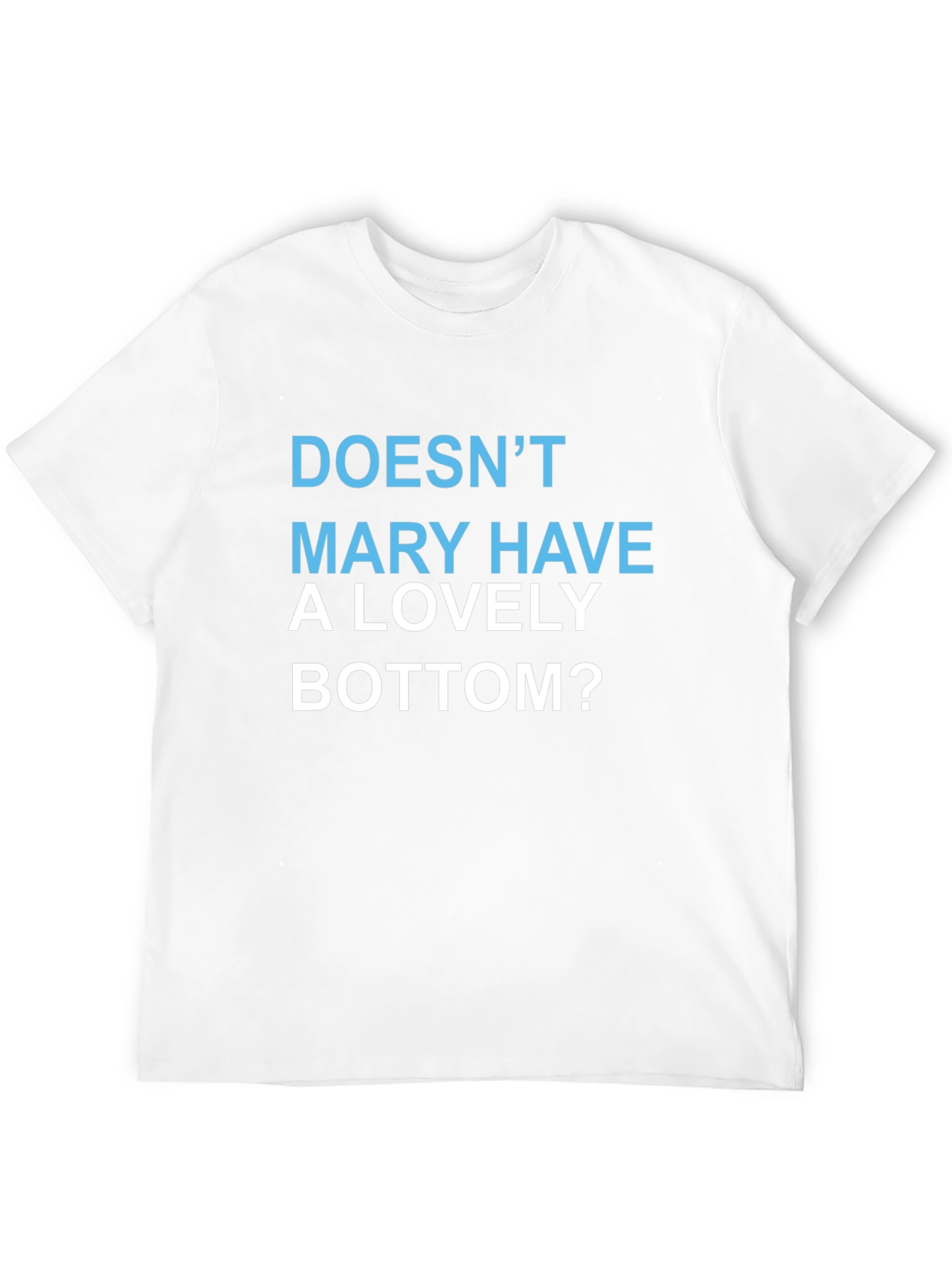 Funny Mary Graphic Tee - Soft Cotton Blend Mens