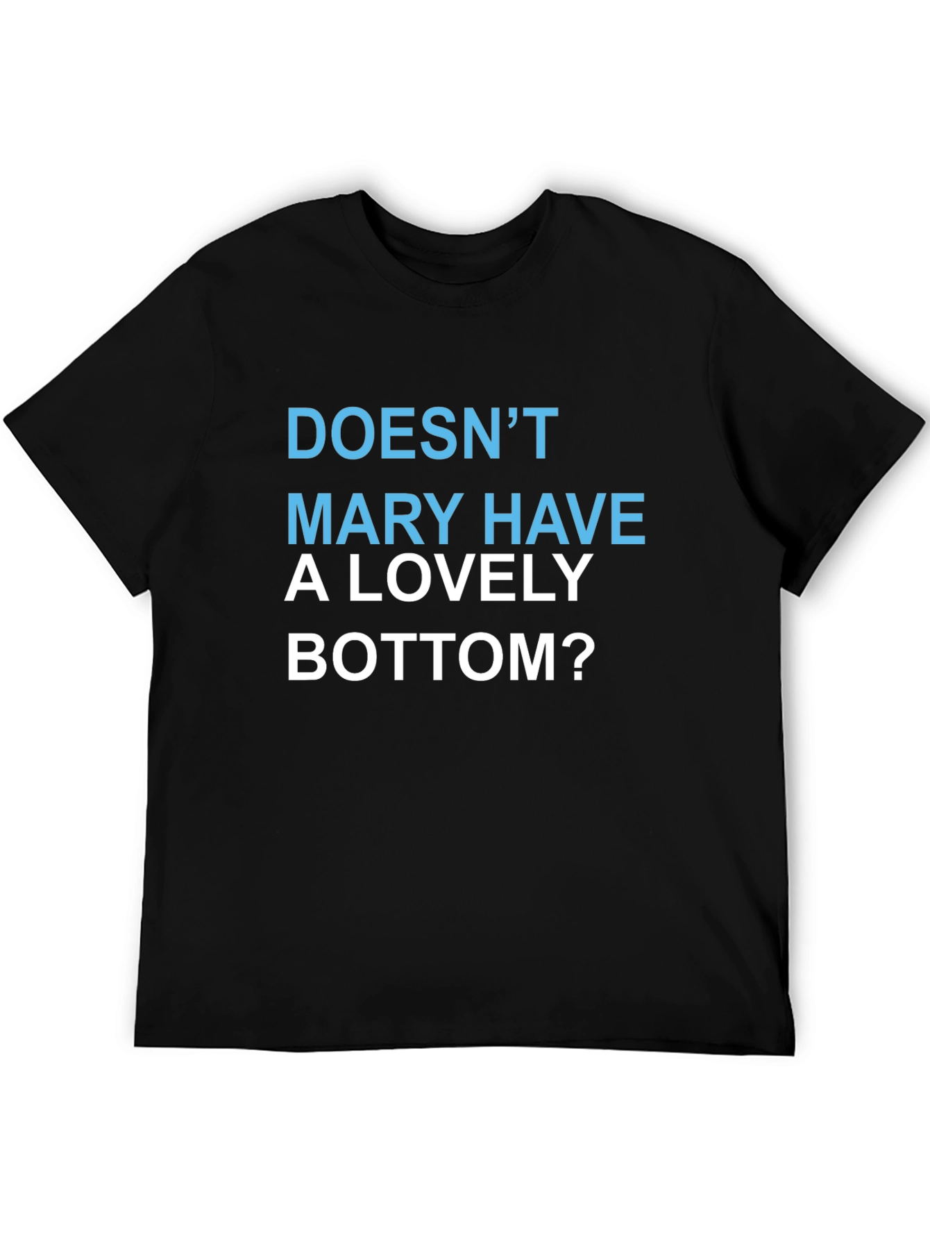 Funny Mary Graphic Tee - Soft Cotton Blend Mens