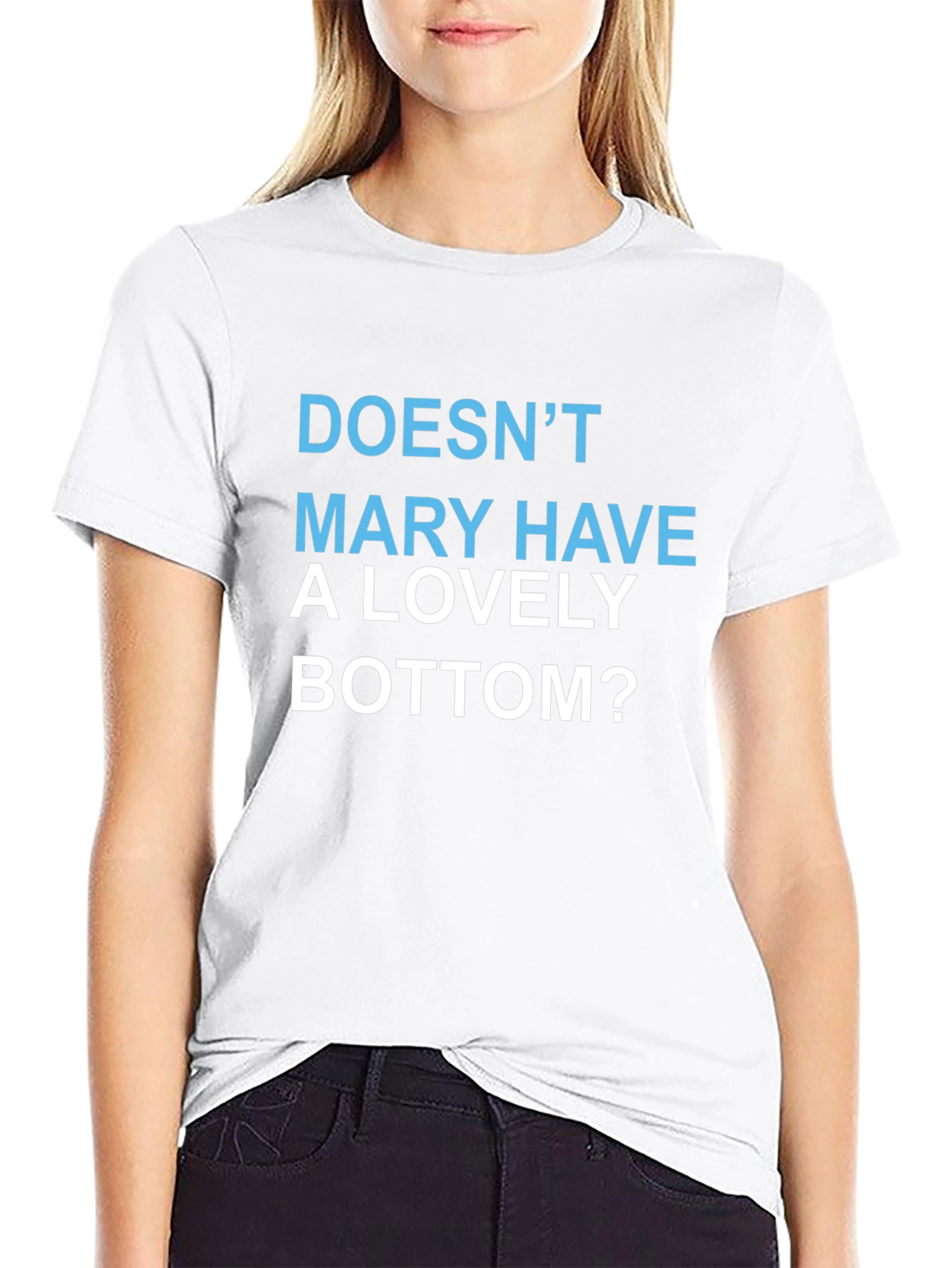 Funny Mary Graphic Tee - Soft Cotton Blend Mens