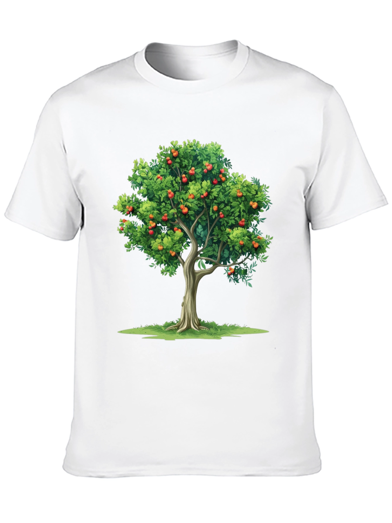 Fruit Tree Graphic Black T-Shirt