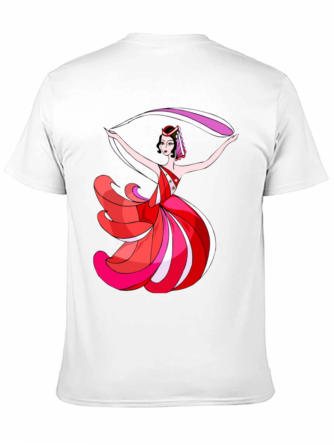 Dancing Woman Graphic Black T-Shirt
