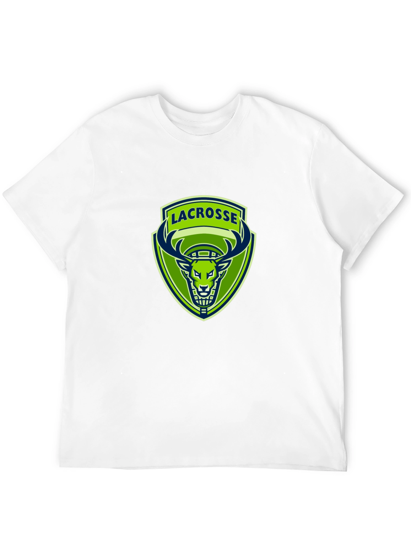 Lacrosse Deer Logo Black T-Shirt