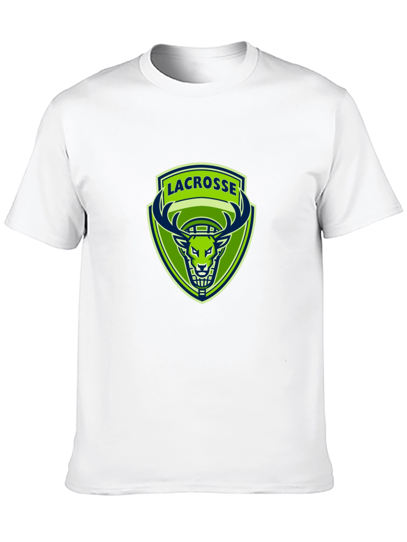 Lacrosse Deer Logo Black T-Shirt