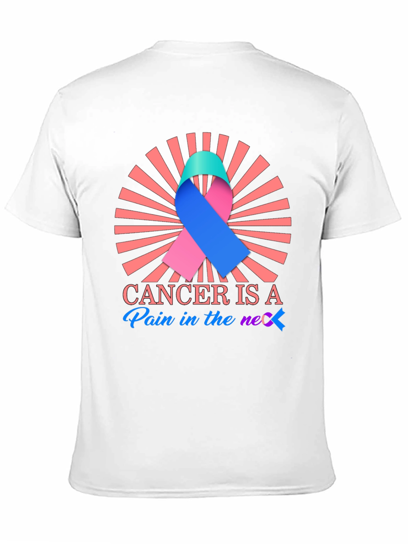 Cancer Awareness Ribbon Graphic Tee