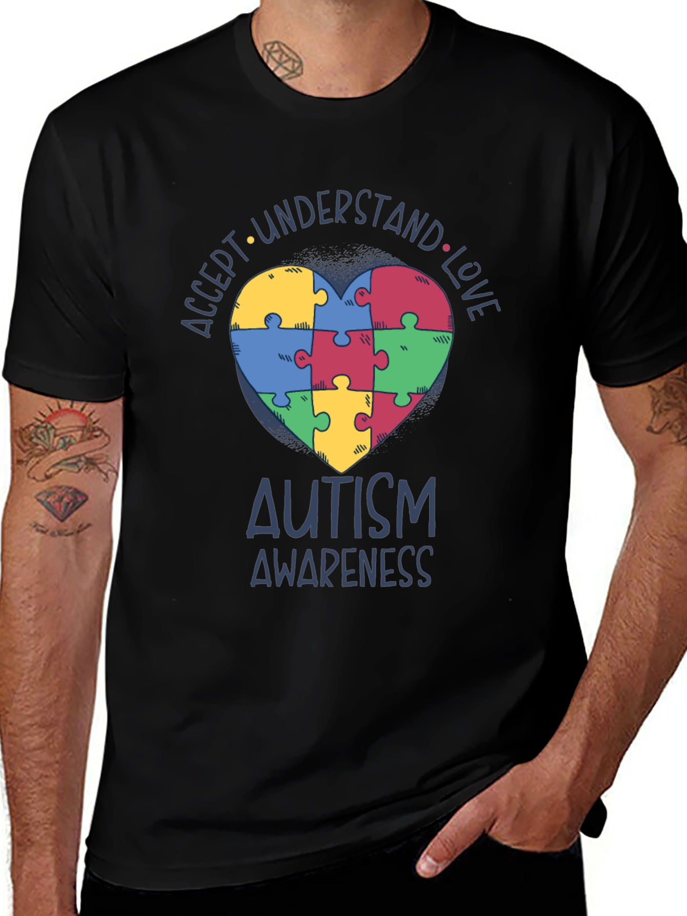 Autism Awareness Puzzle Heart T-Shirt
