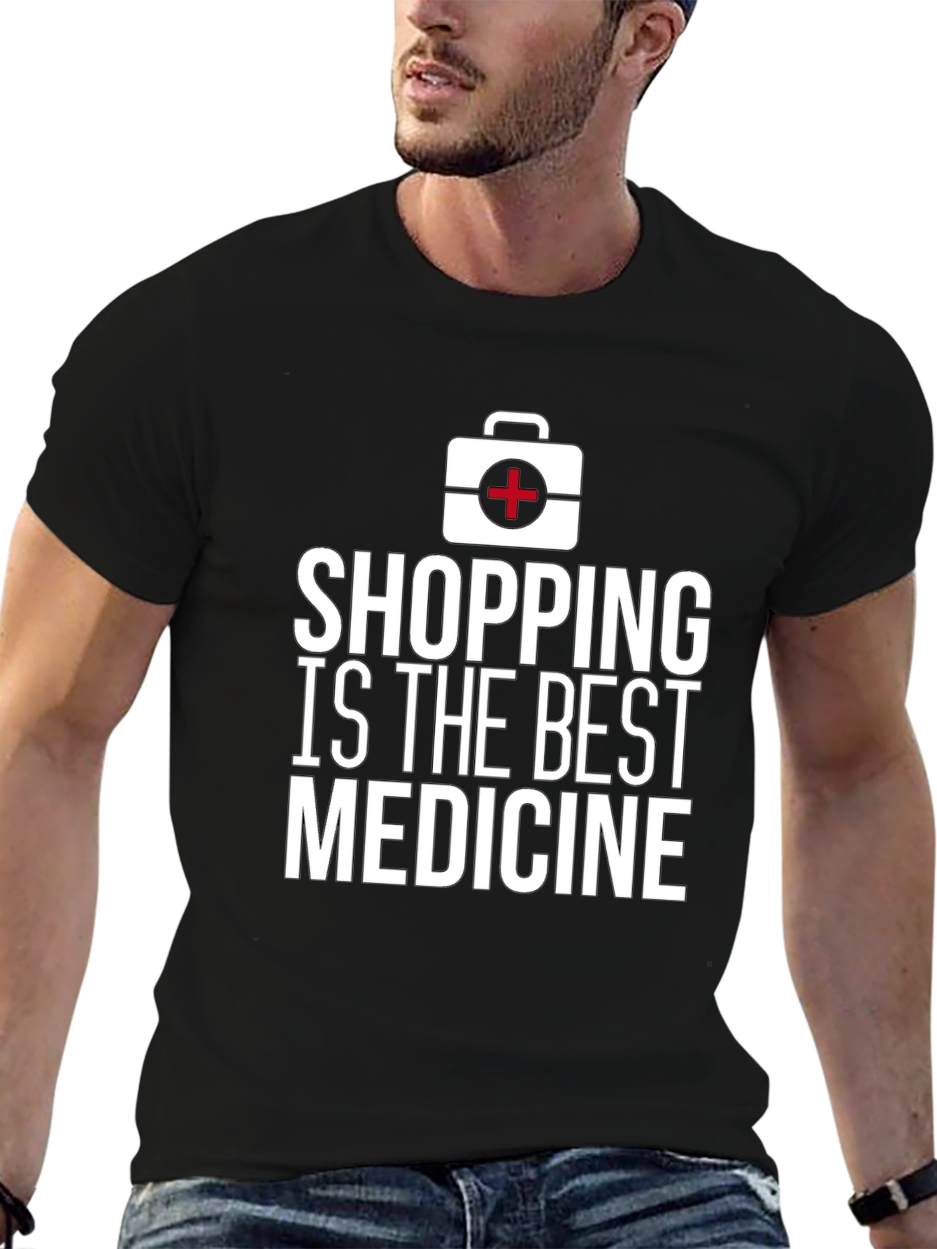 Shopping is The Best Medicine Graphic T-Shirt