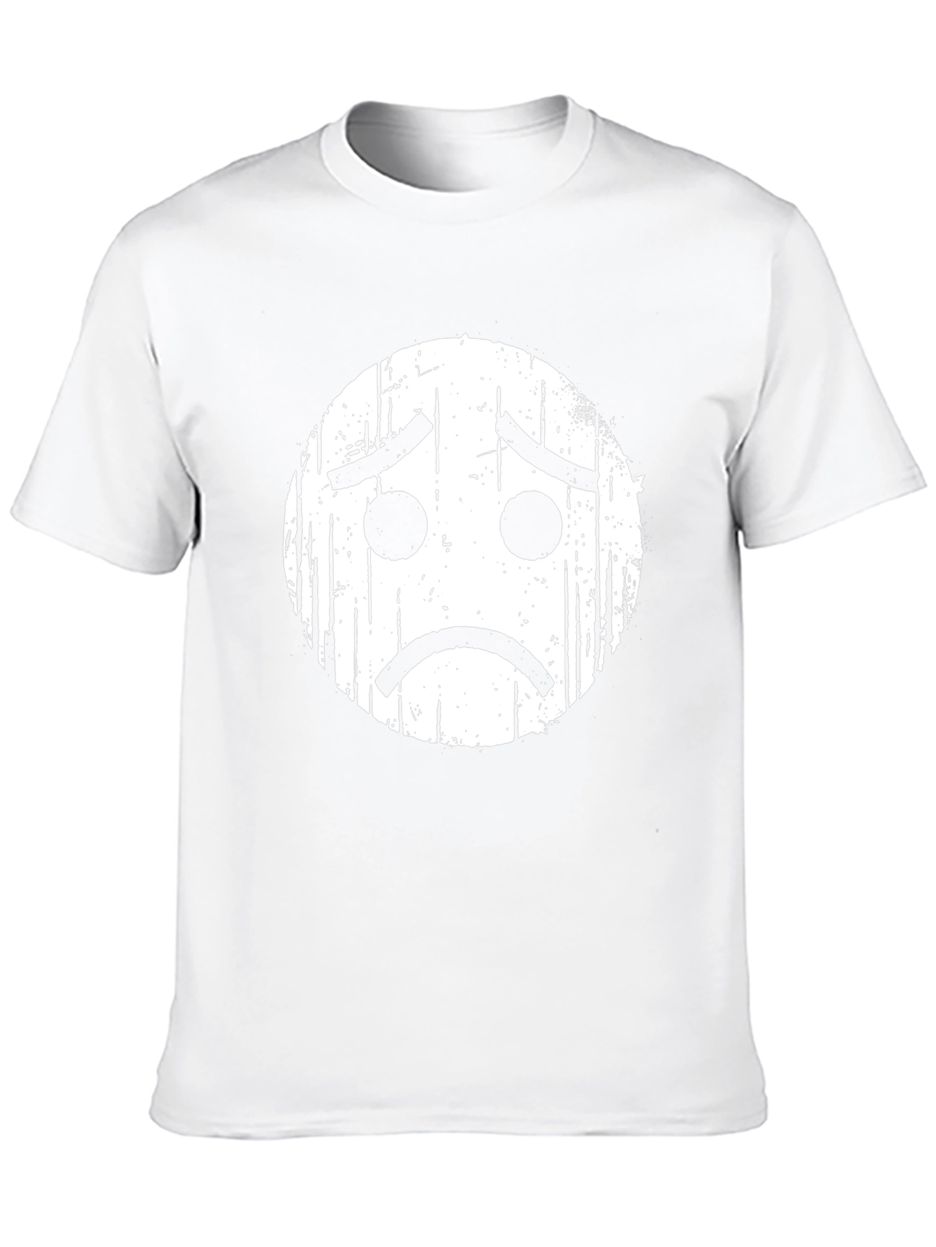Sad Emoji Graphic Black T-Shirt