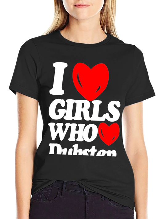 I Heart Girls Who Dubstep Graphic T-Shirt