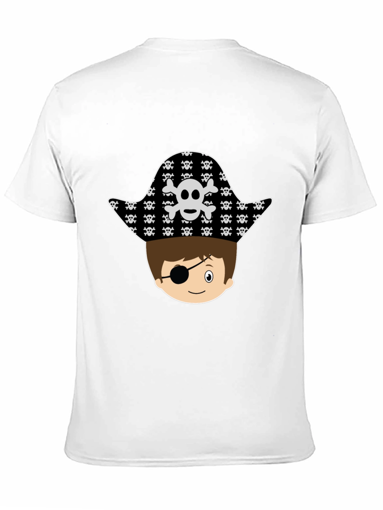 Pirate Boy Graphic T-Shirt - Black Cotton Tee