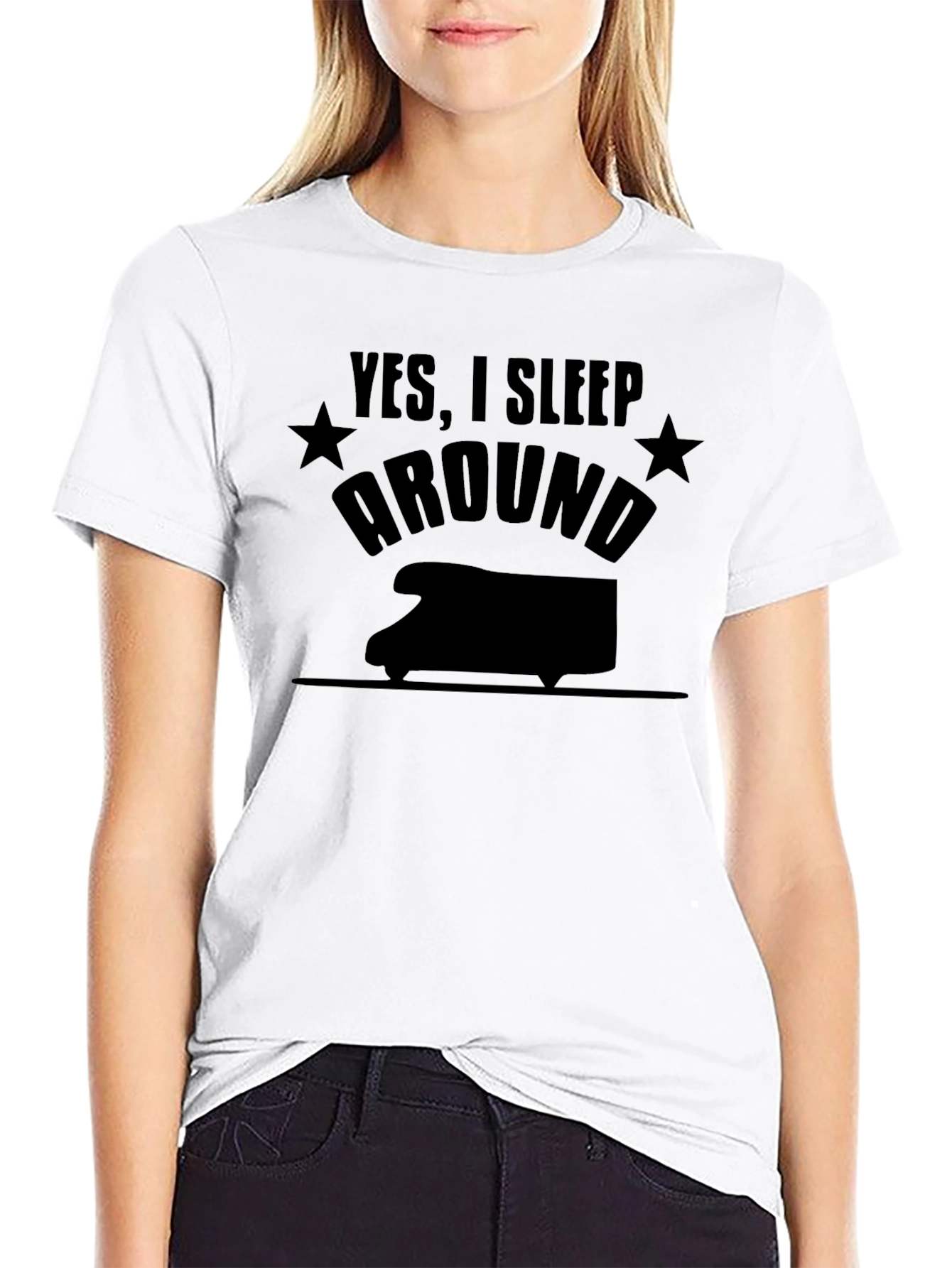 Yes I Sleep Around RV Camping T-Shirt
