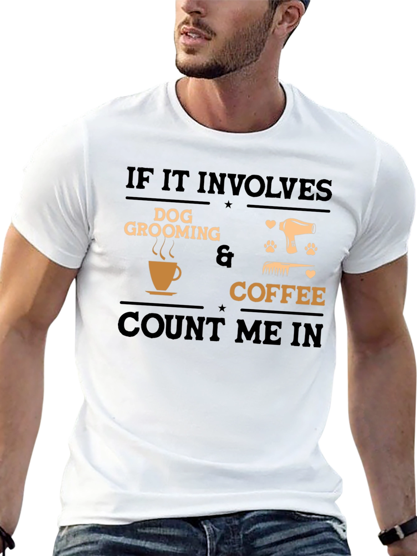 Dog Grooming and Coffee T-Shirt