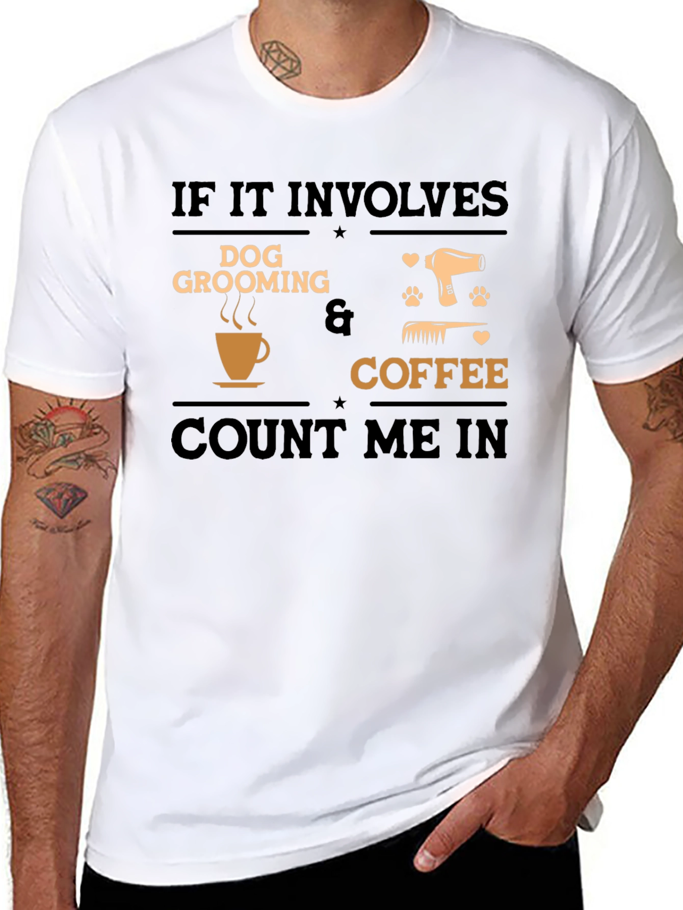 Dog Grooming and Coffee T-Shirt