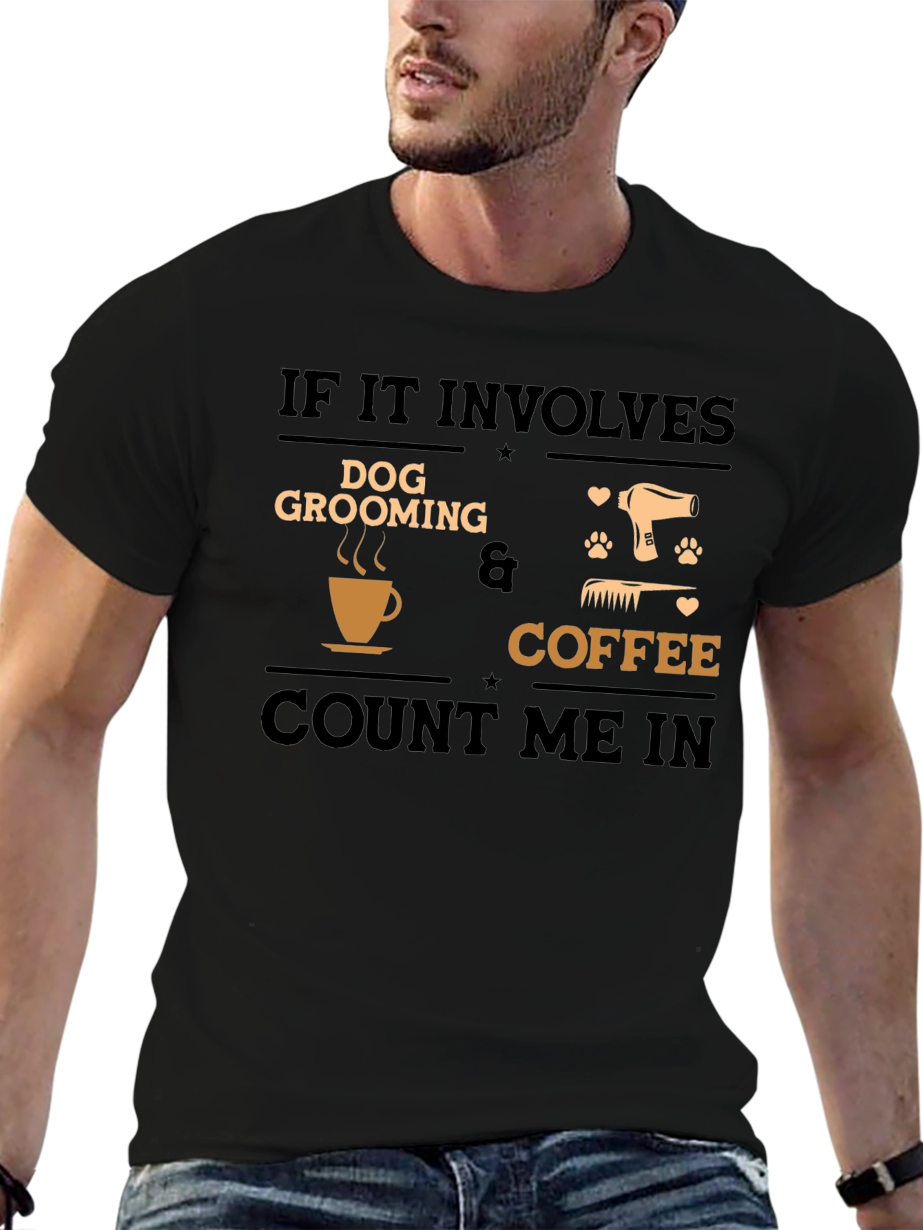 Dog Grooming and Coffee T-Shirt