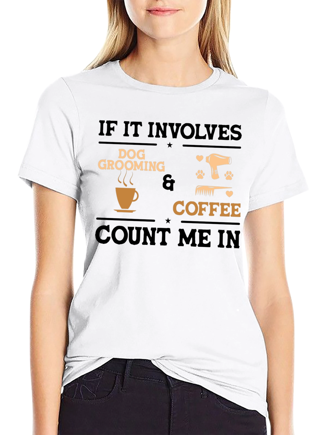 Dog Grooming and Coffee T-Shirt