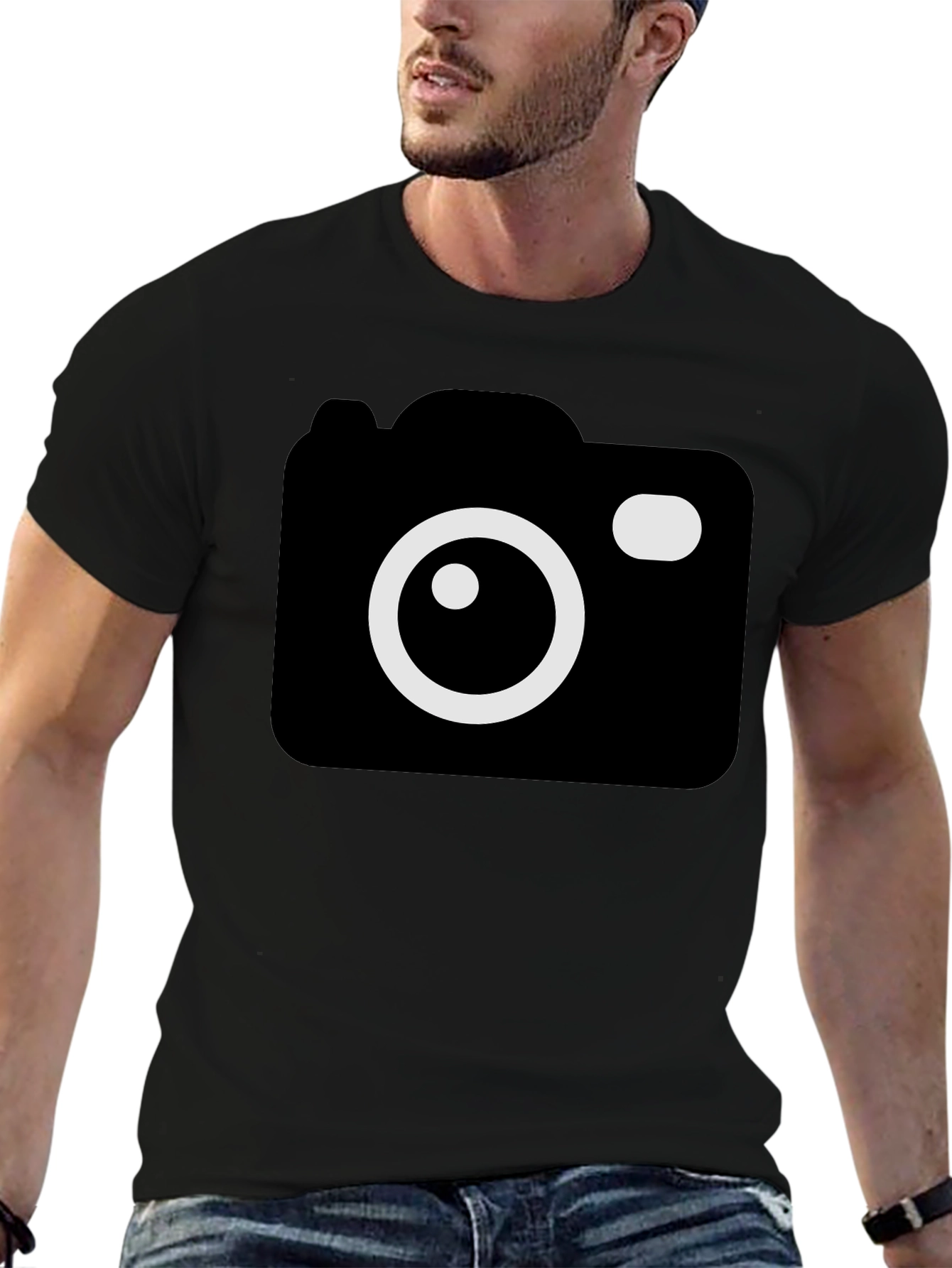 Camera Graphic Black T-Shirt