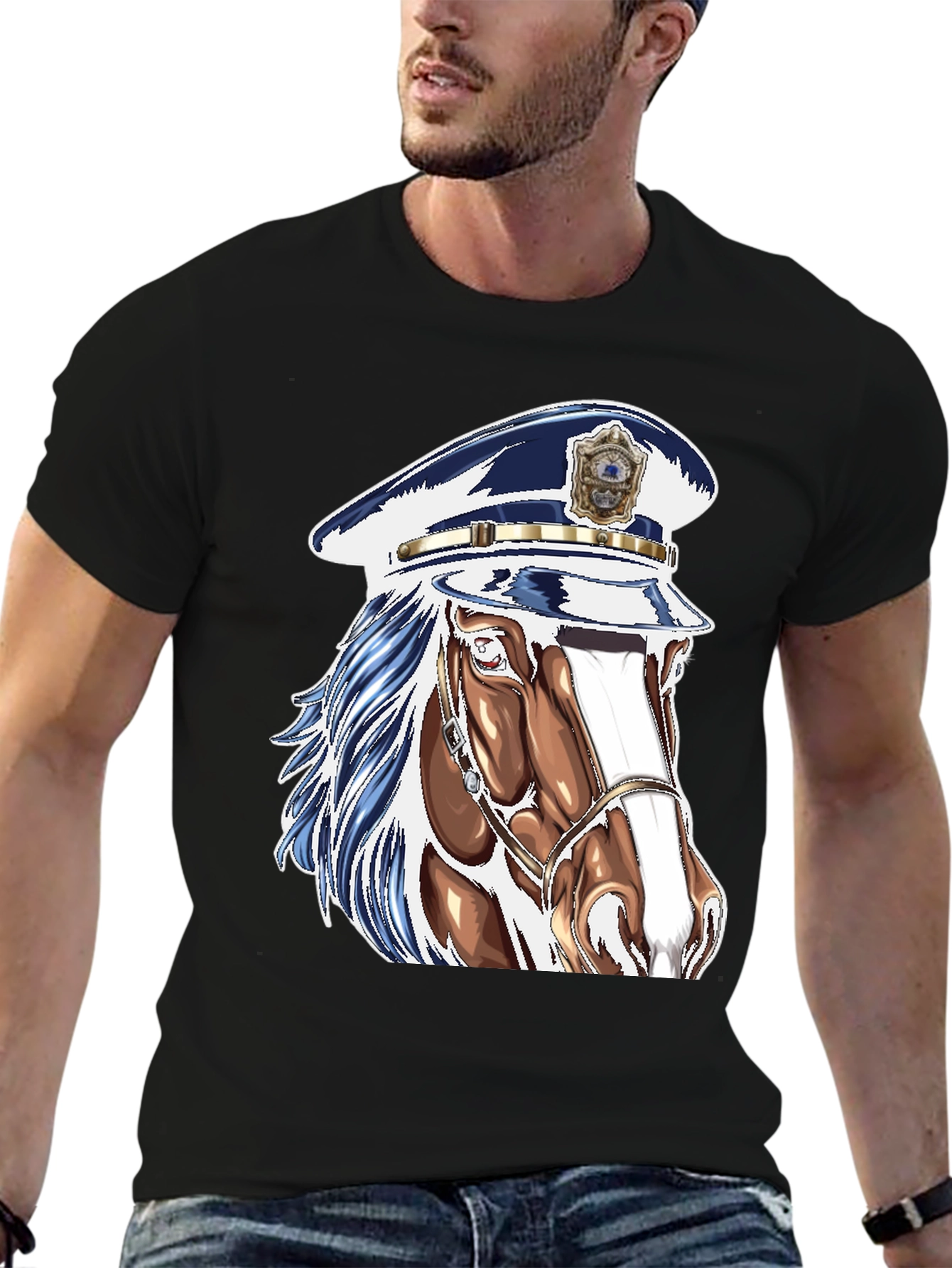 Horse Police T-Shirt - Unique Graphic Tee