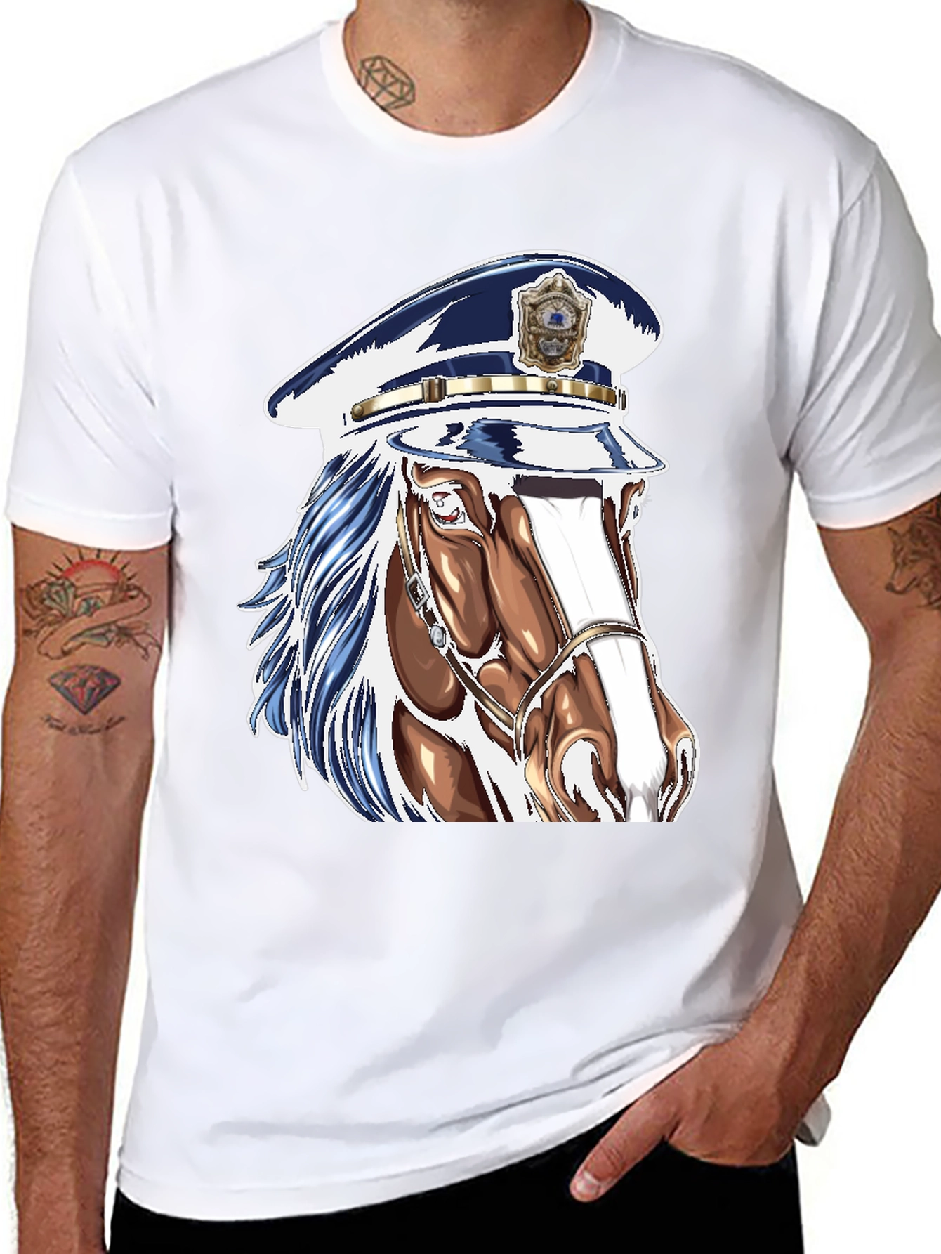 Horse Police T-Shirt - Unique Graphic Tee