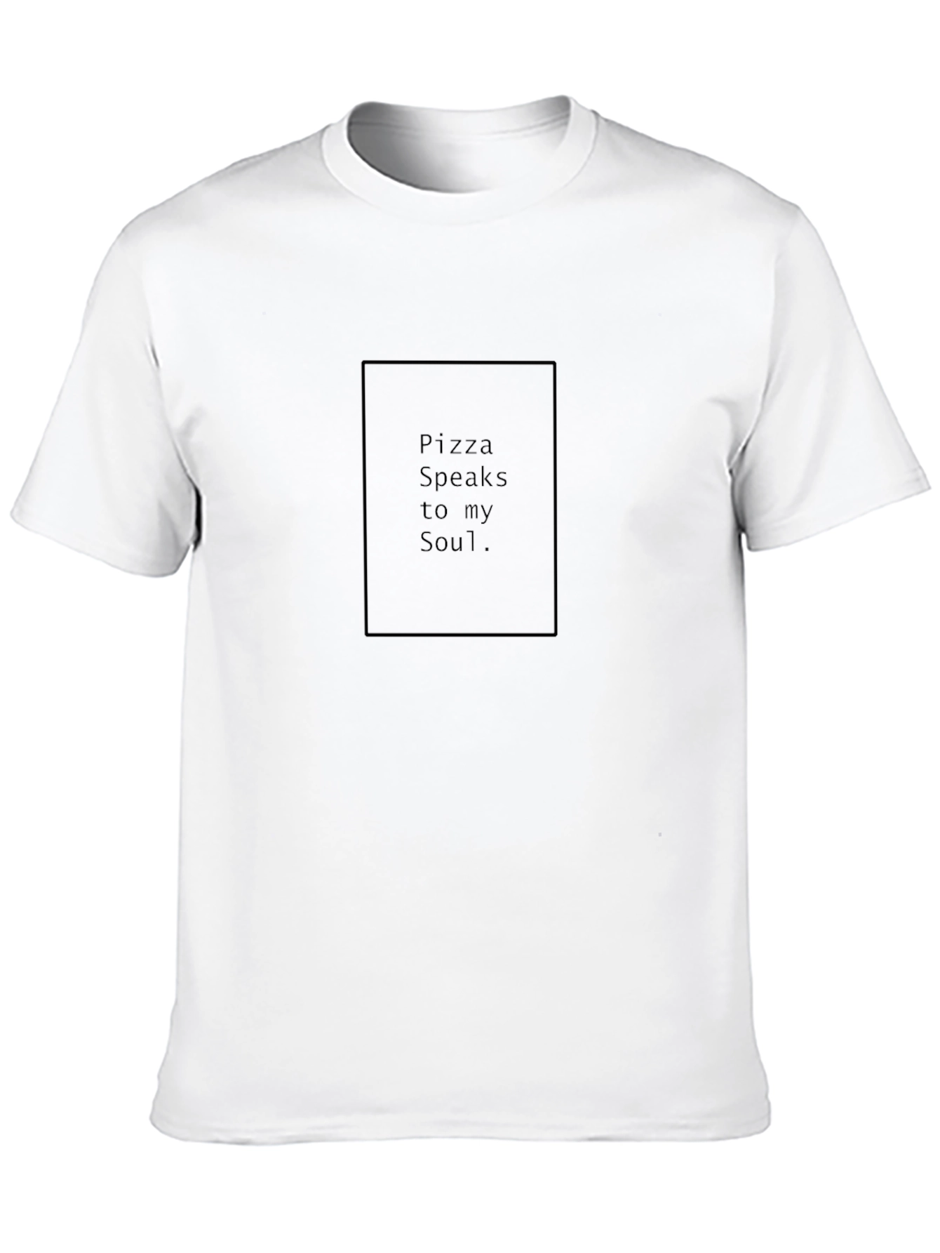 Pizza Speaks to My Soul Graphic Tee - Black