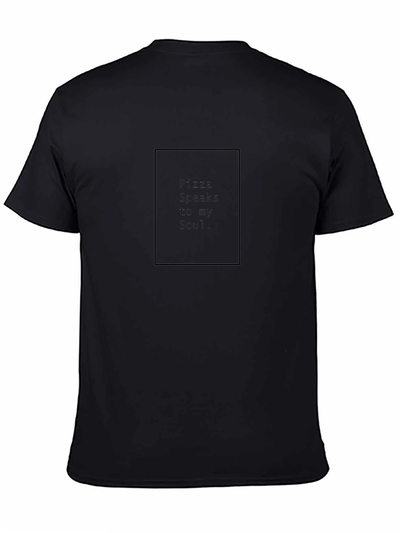 Pizza Speaks to My Soul Graphic Tee - Black