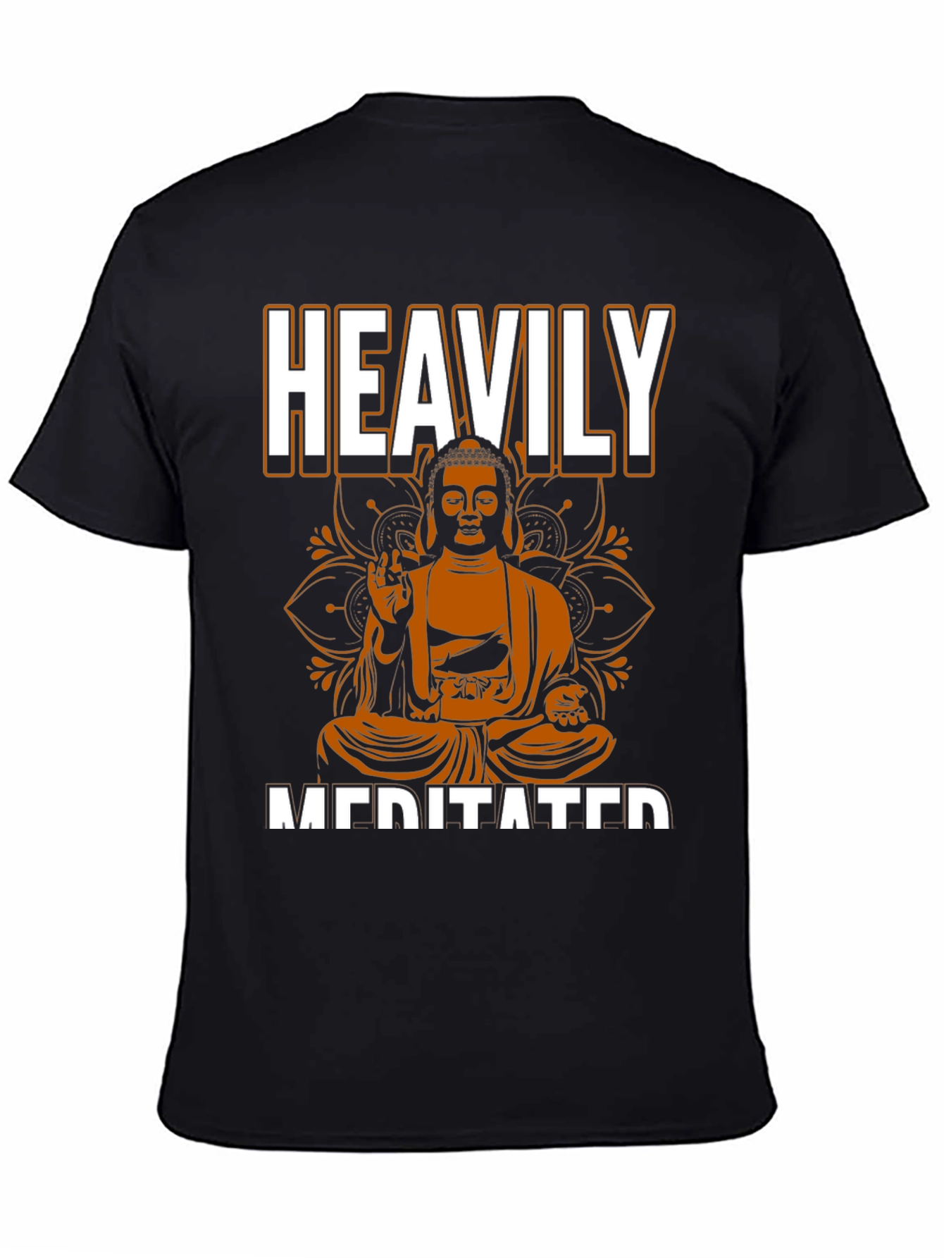 Heavily Meditated Buddha Graphic T-Shirt