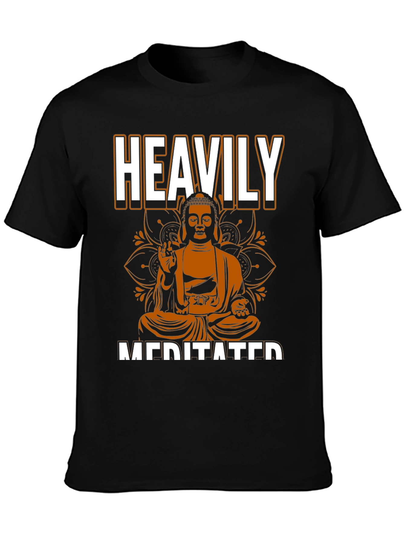 Heavily Meditated Buddha Graphic T-Shirt